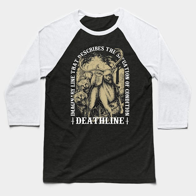 Deathline Baseball T-Shirt by Bimaaldisa